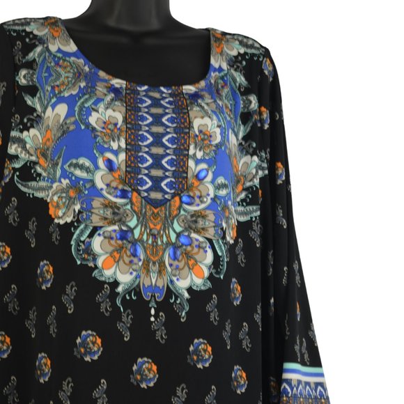 Alfani XL Stretch Multi-Colored Print Tunic "Very Nice!" - Picture 5 of 9